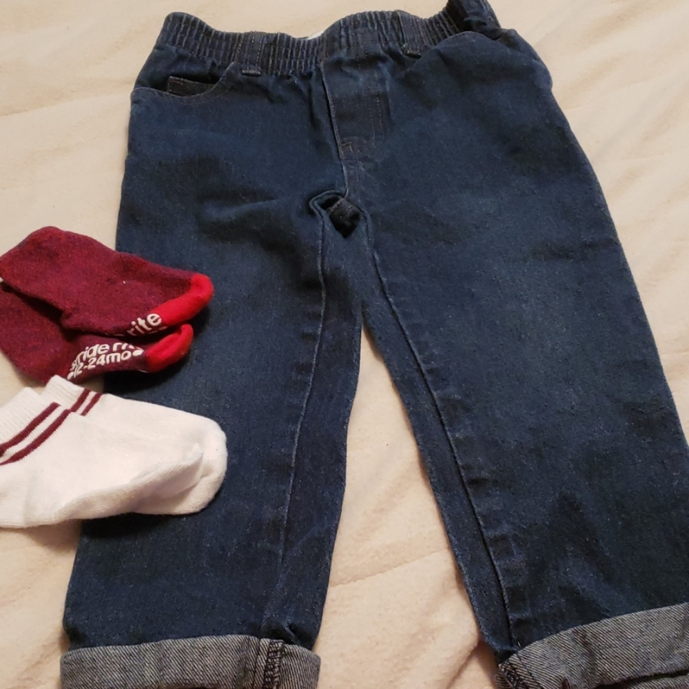 Pants and socks